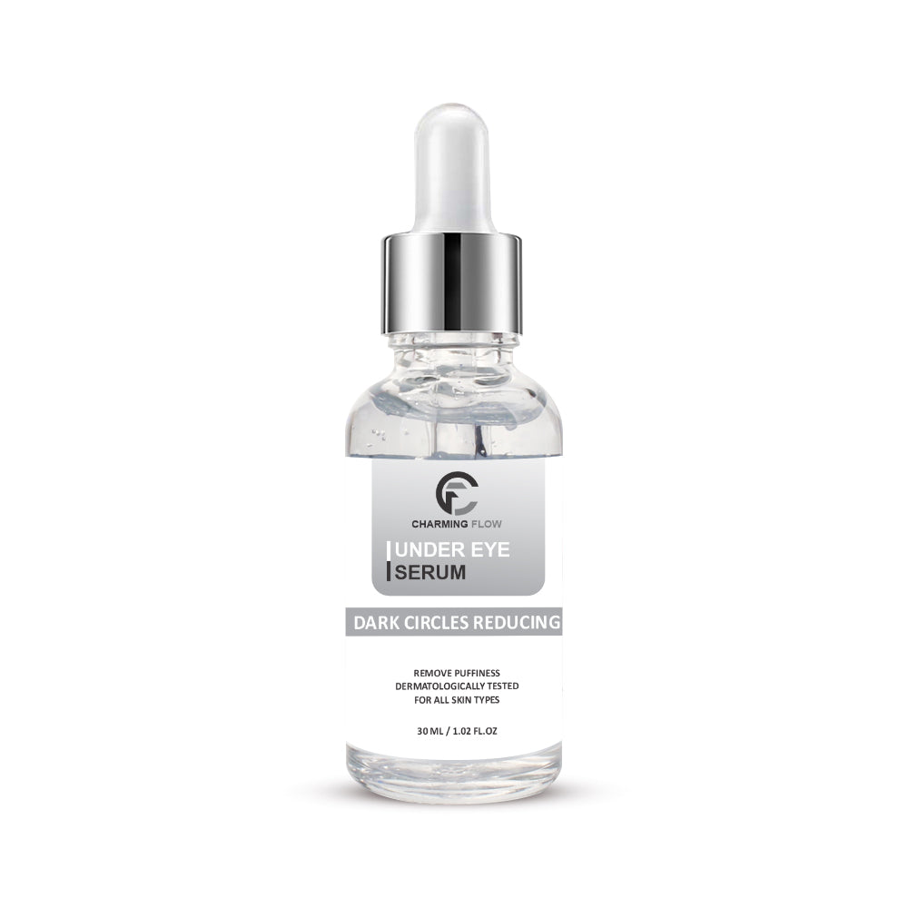 CHARMING FLOW Dark Circles Remover Serum – Caffeine Under Eye Treatment for Puffiness, Wrinkles, and Hydration