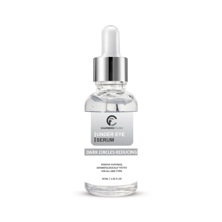 CHARMING FLOW Dark Circles Remover Serum – Caffeine Under Eye Treatment for Puffiness, Wrinkles, and Hydration